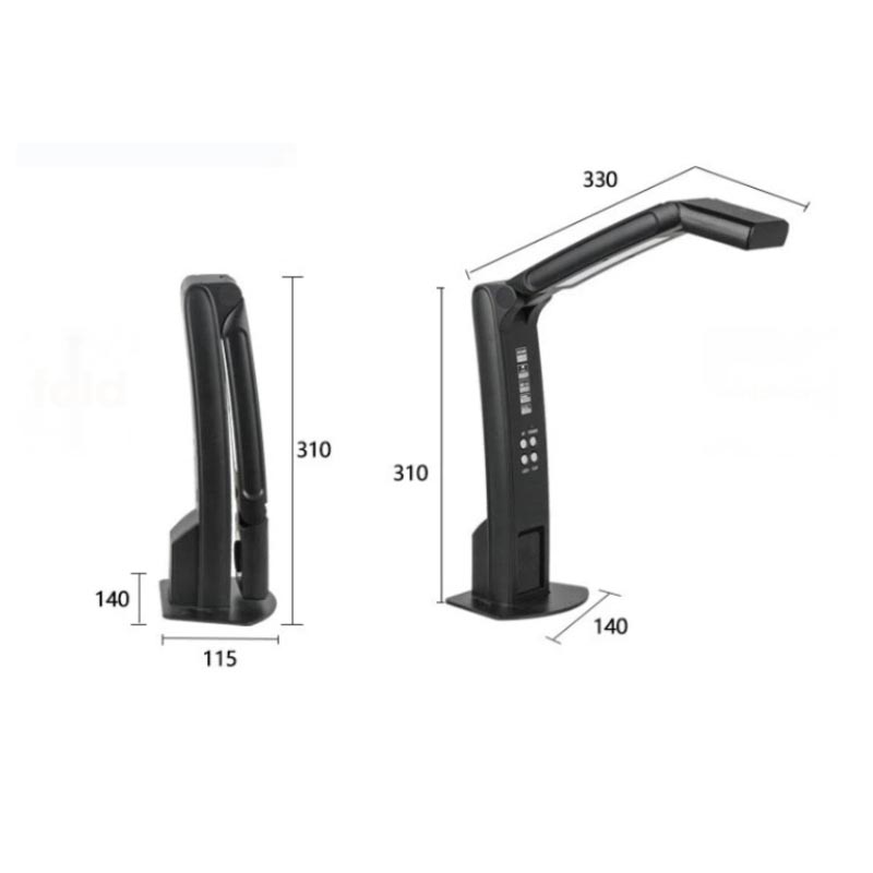 Document Scanner Portable - Draagbare opvouwbare documentcamera, visuele presentator, verstelbare