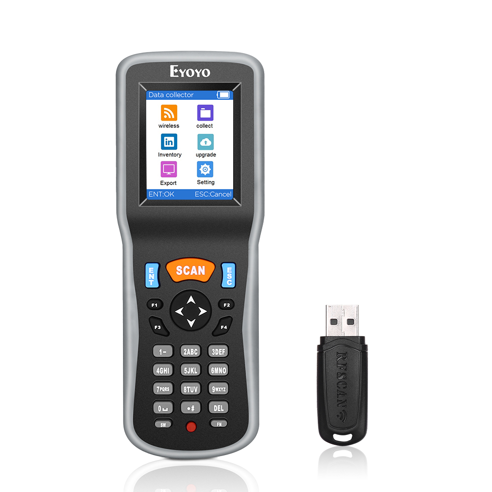 Document Scanner Portable - Eyoyo 1D draadloze barcodescanner Handheld gegevensverzamelaar