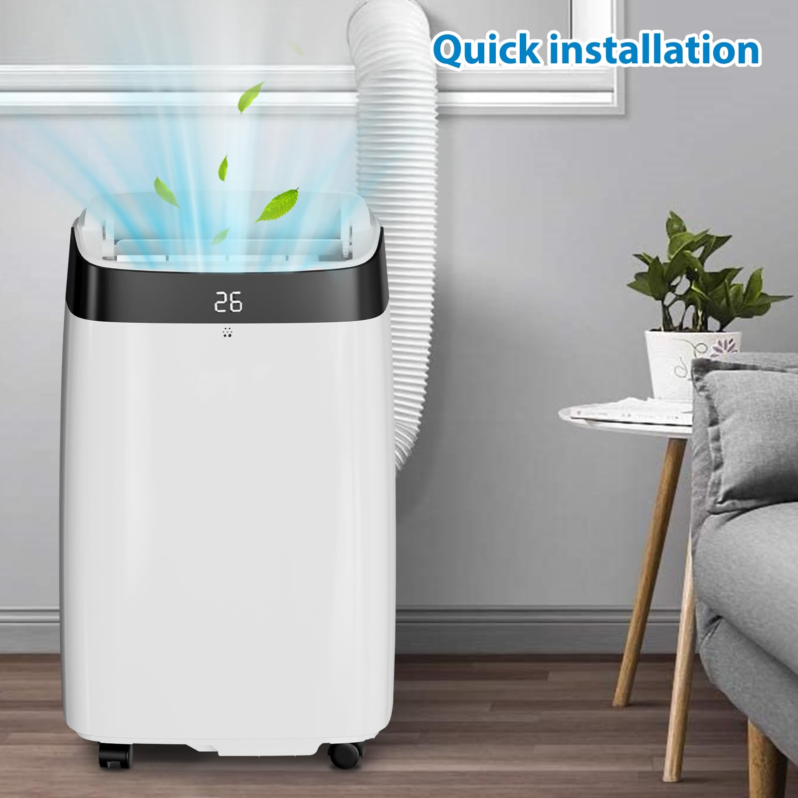 Home Office British - Draagbare airconditioners, 10000BTU 3-in-1 AC-unit met