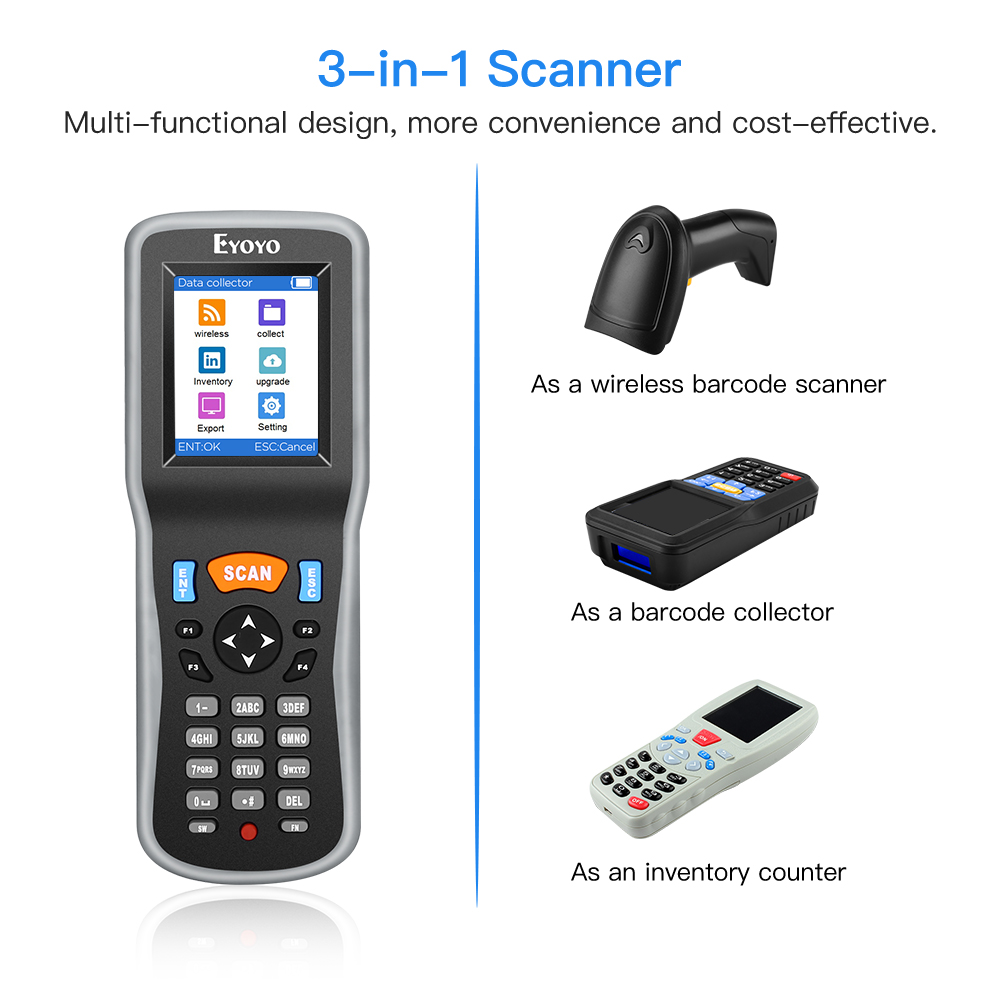 Eyoyo 1D draadloze barcodescan - Document Scanner Portable recensie en prijs