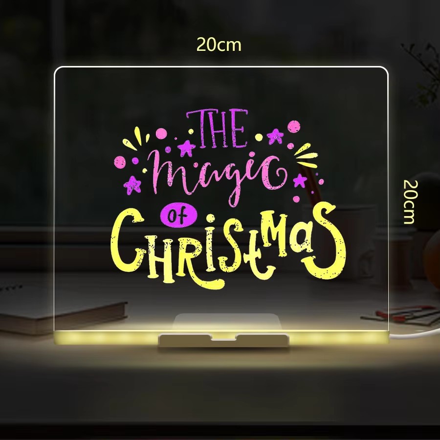 DIY acryl LED-lichtbord uitwis - Home Office Gadgets recensie en prijs
