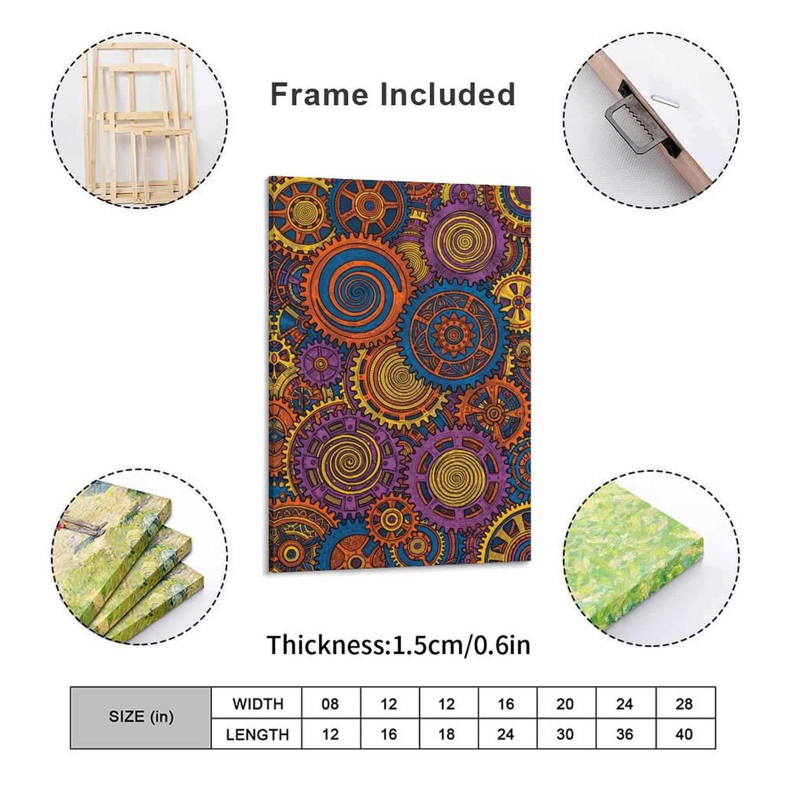 Gedrukte canvaskunst, kleurrij - Home Office Gear recensie en prijs