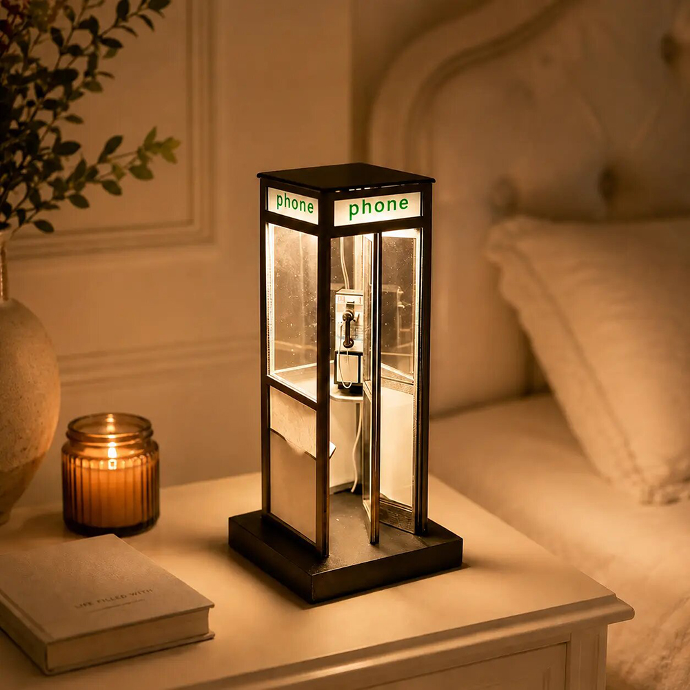 Retro vintage hoge telefooncel - Home Office British recensie en prijs